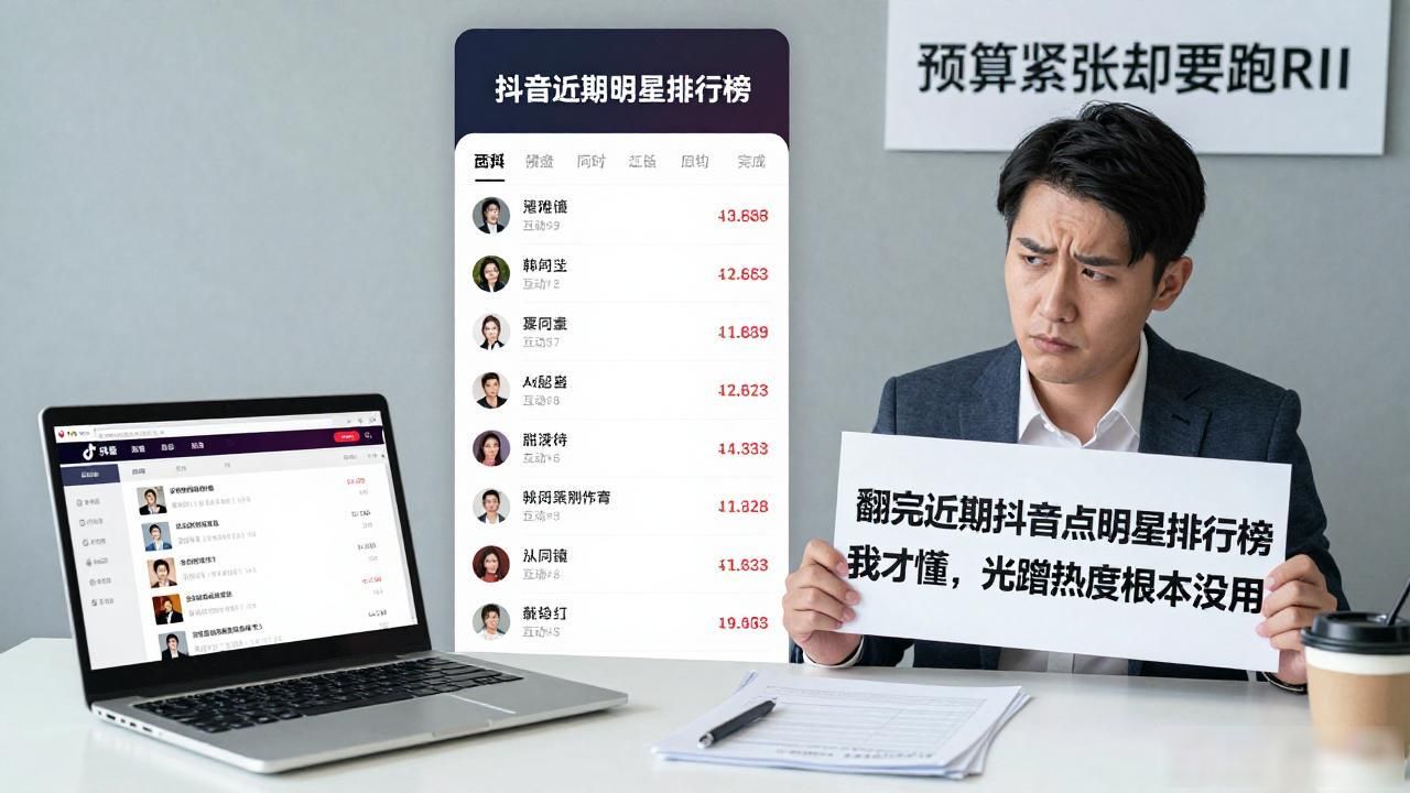 翻完近期抖音热点明星排行榜我才懂，光蹭热度根本没用
